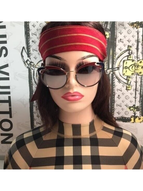 - ?- New Authentic Miu Miu MU 57TS HB5GR0* 3N Metal Women Noir sunglasses main image 8